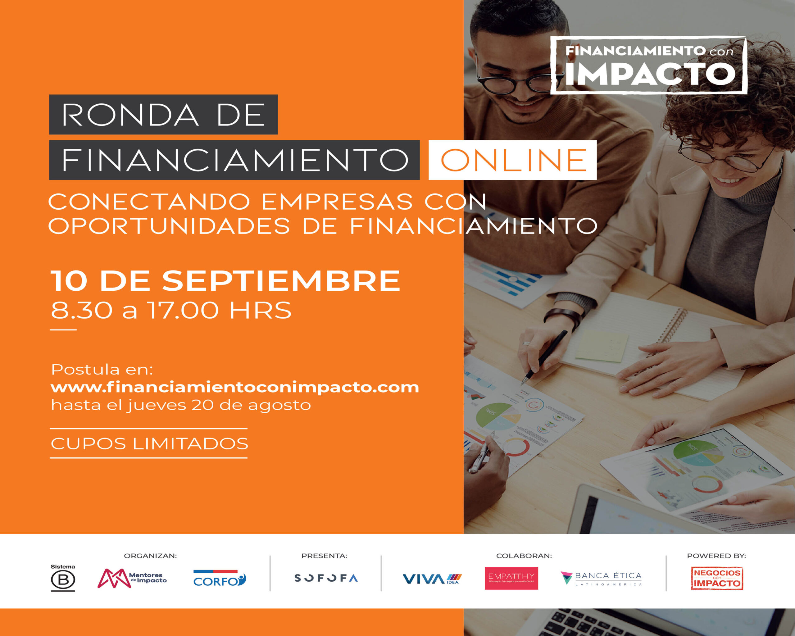 Nueva Ronda de Financiamiento con Impacto 100% online.