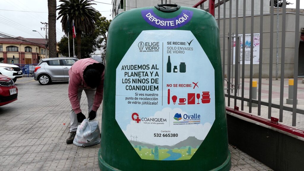 Más de 11.500 kilos de vidrio han sido recolectados gracias a la campaña Ovalle Elige Vidrio