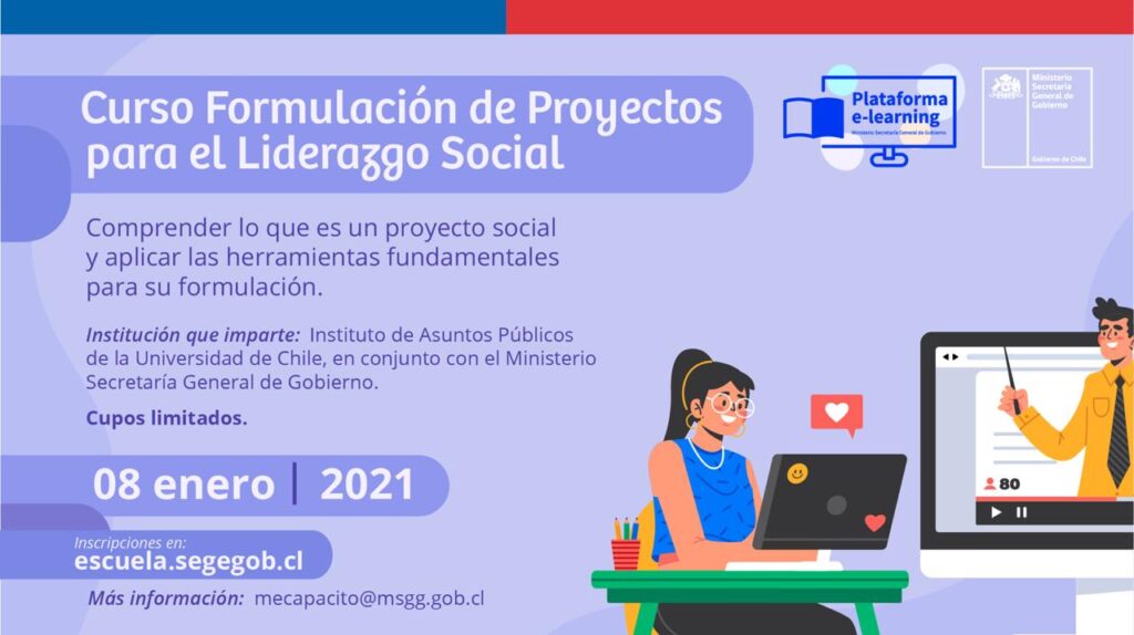 Invitan a participar de curso online sobre formulación de proyectos sociales