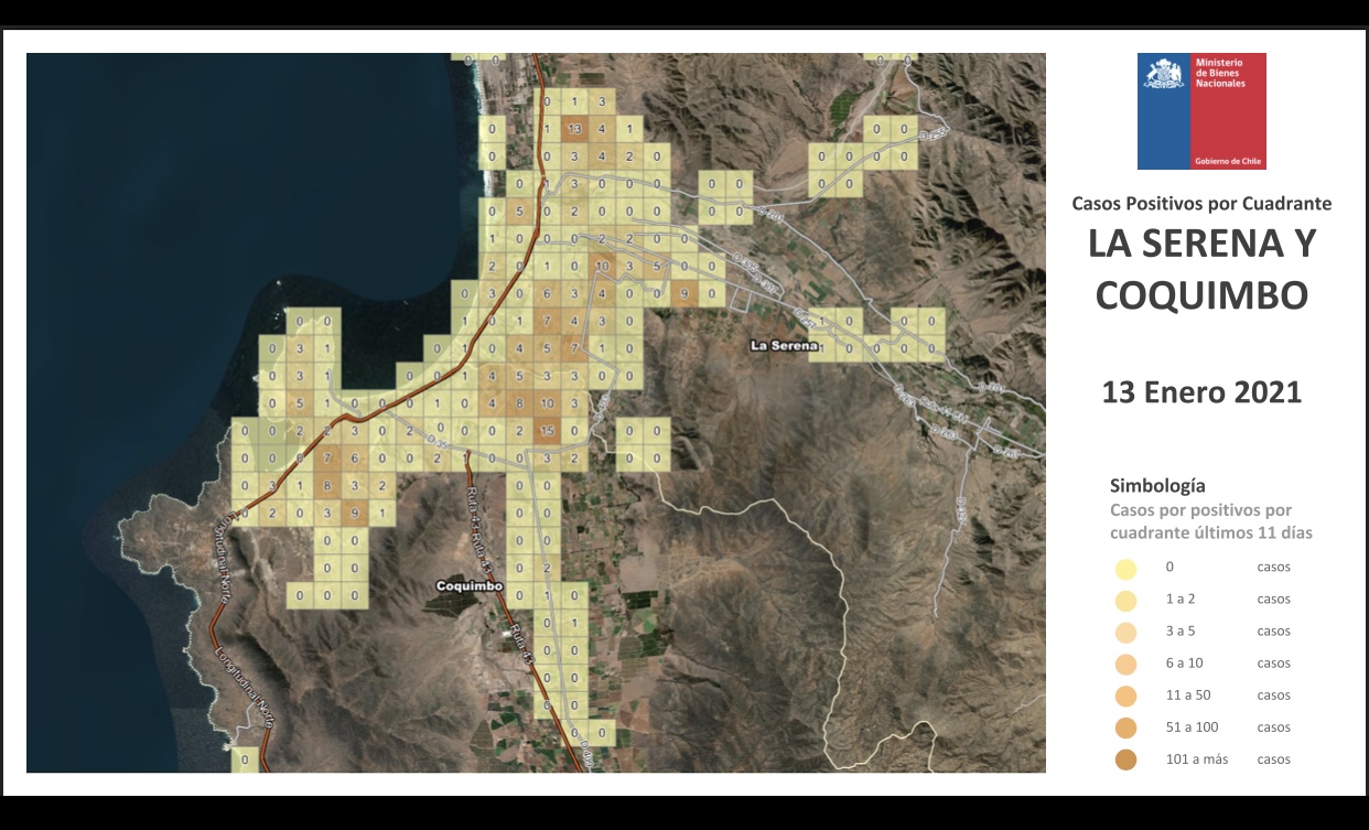 Visor Territorial Covid-19 muestra la evolución de casos en La Serena y Coquimbo