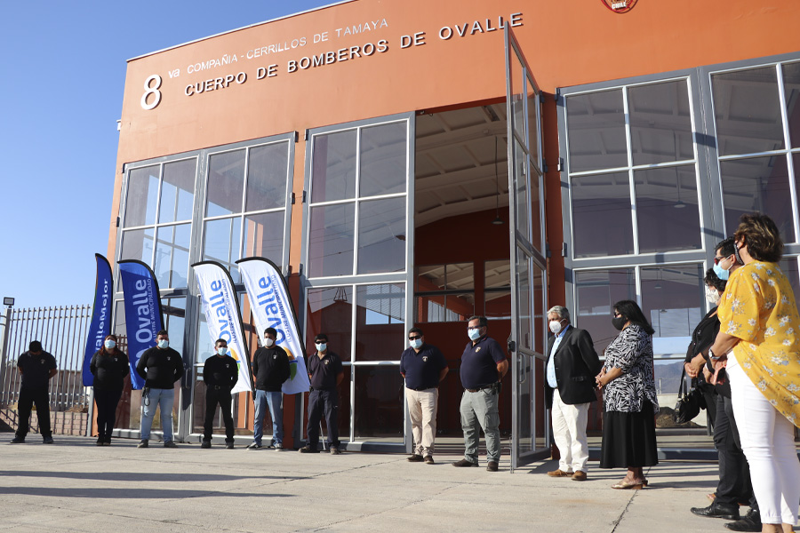 Municipio de Ovalle entregó el nuevo cuartel de Bomberos de Cerrillos de Tamaya