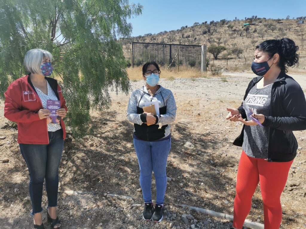 Con Dirigentas Sociales de Punitaqui lanzan campaña para denunciar violencia intrafamiliar en sectores rurales