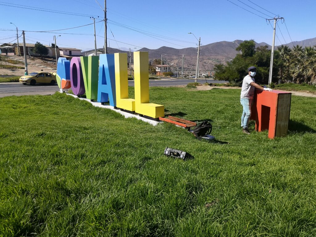 Repudio causó ataque vandálico a letras de “OVALLE”