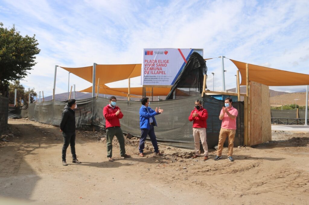 Illapel avanza en la construcción de la Plaza Elige Vivir Sano