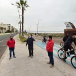 Deportistas y vecinos se desplegaron por toda la Avenida del Mar para hacer actividad física