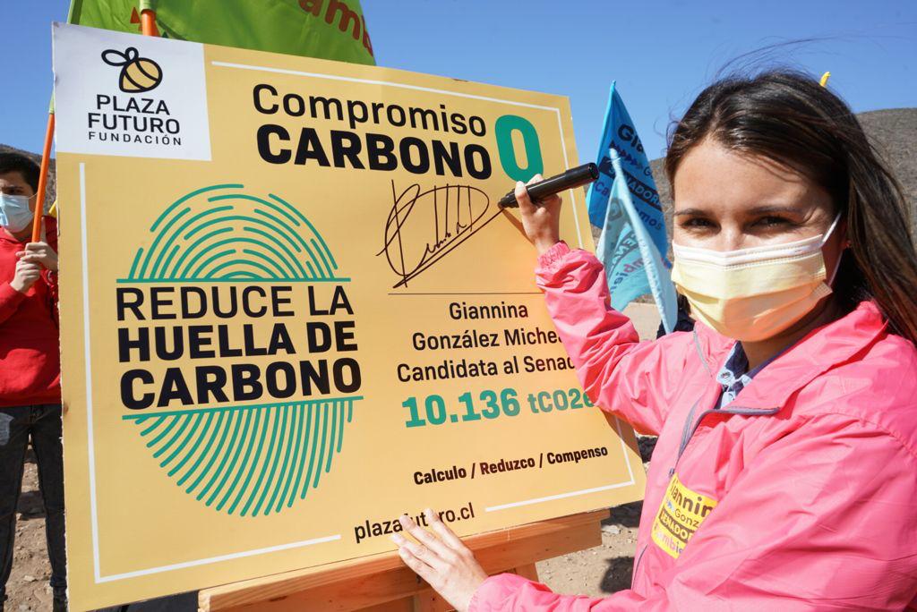 Giannina González se compromete a reducir la huella de Carbono en su campaña electoral a senadora