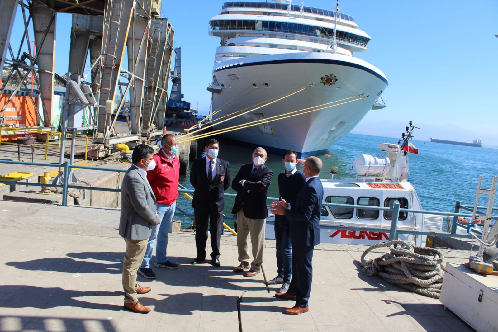 En Coquimbo recaló primer crucero en Chile desde que comenzó la pandemia