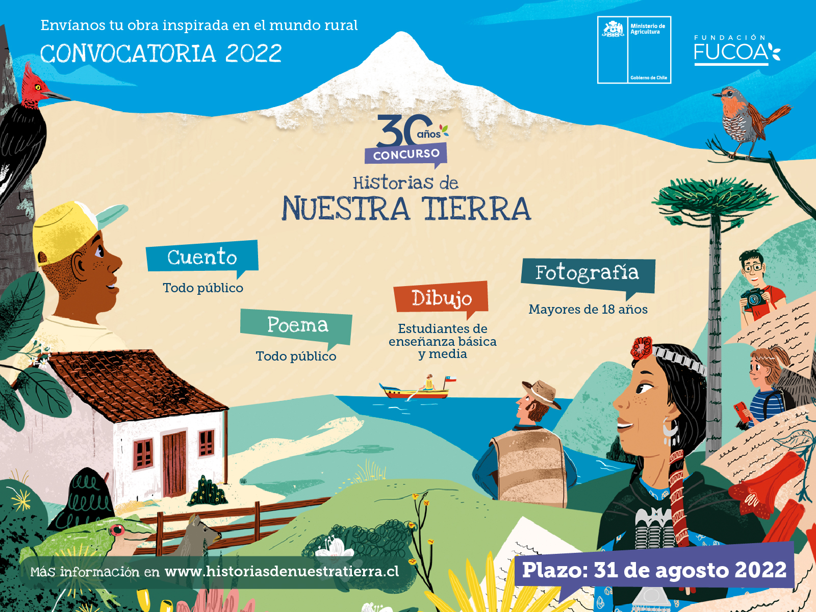 Minagri lanza 30a versión del concurso Historias de Nuestra Tierra que releva la cultura rural de Chile