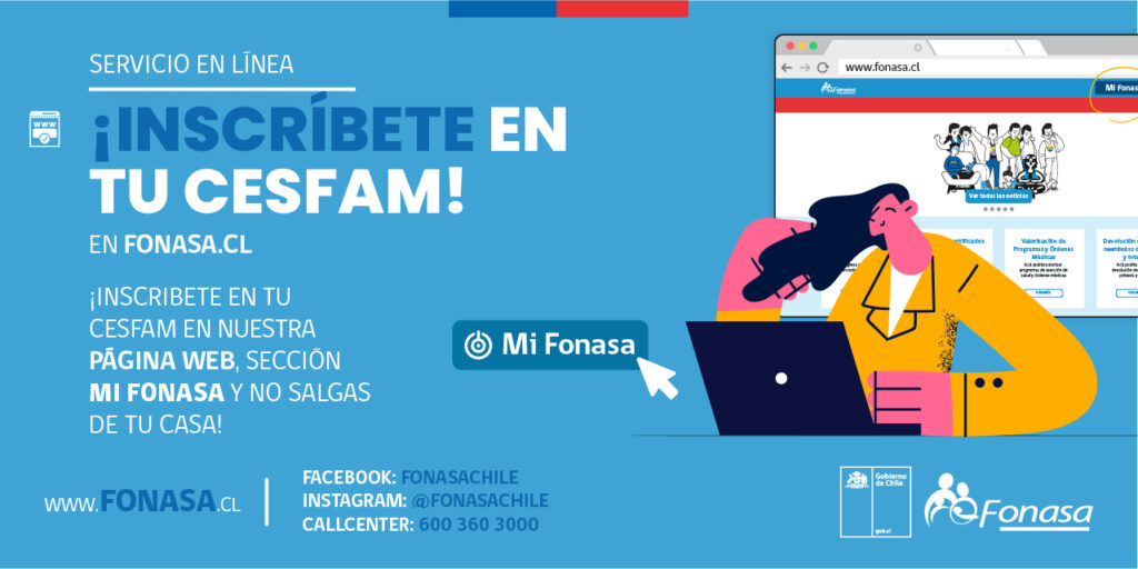 FONASA INVITA A INSCRIBIRSE EN LA ATENCIÓN PRIMARIA DE SALUD