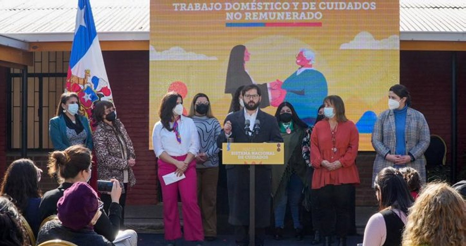 PRESIDENTE GABRIEL BORIC ANUNCIÓ INICIO DE PROCESO PARA AVANZAR EN EL  RECONOCIMIENTO A MUJERES CUIDADORAS