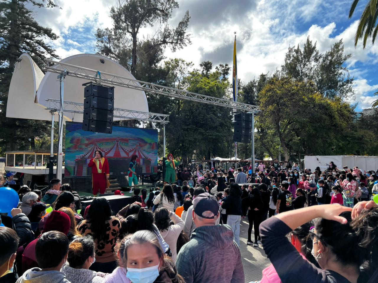 Miles de niños y niñas celebraron su día en la plaza de armas de Ovalle