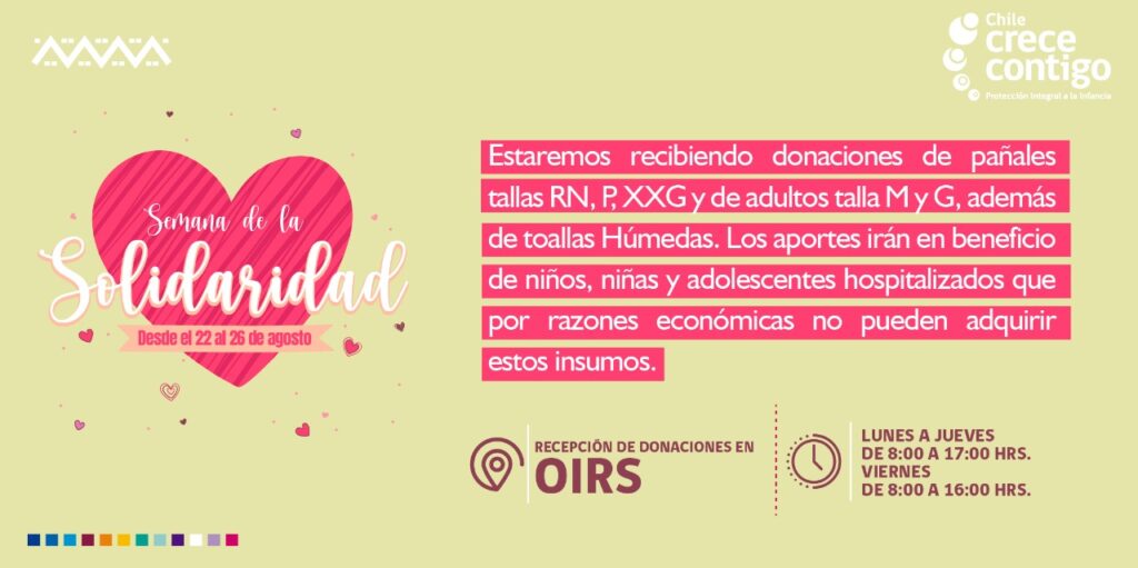 Hospital de Ovalle lanzó campaña de donación para conmemorar la semana de la solidaridad