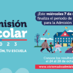 Este miércoles termina el periodo de postulación a la Admisión Escolar 2023