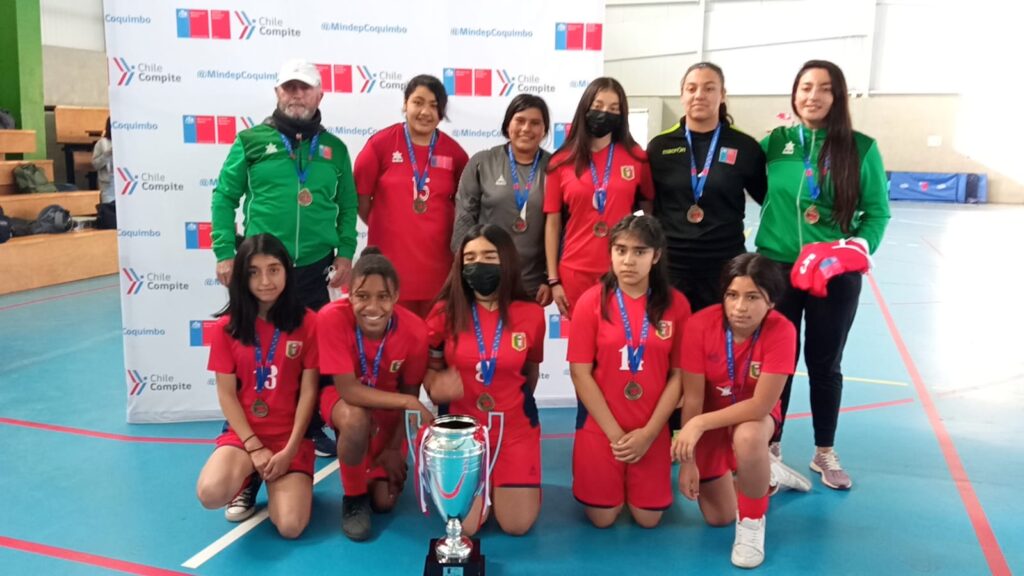 Ovalle es campeón regional de Futsal sub-14 damas en los Juegos Deportivos Escolares