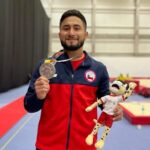 Gimnasta Joel Álvarez logra medalla de plata  en Asunción 2022