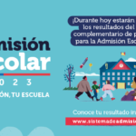 Admisión Escolar 2023: resultados de las postulaciones al periodo complementario e inicio del periodo de matrículas