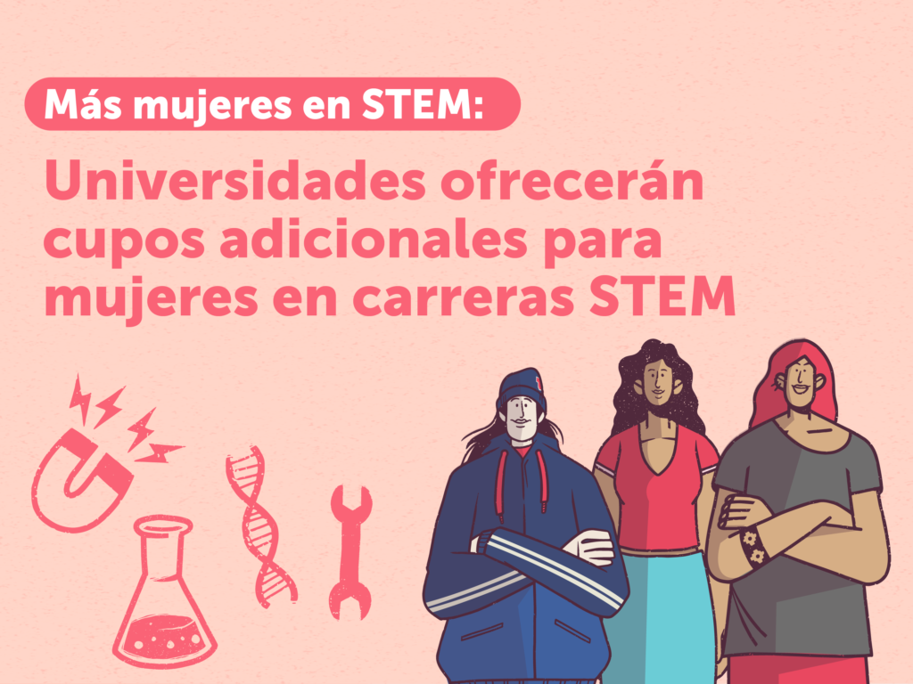 Más mujeres en STEM: Universidades ofrecerán cupos adicionales para mujeres en carreras STEM 