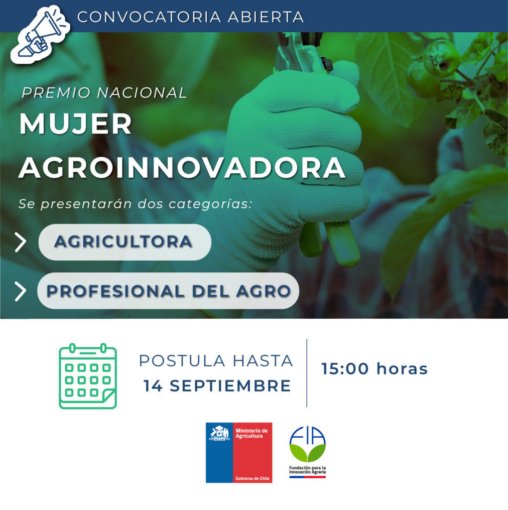 <strong>Abren postulaciones para el Premio Nacional Mujer AgroInnovadora 2023<u></u><u></u></strong>